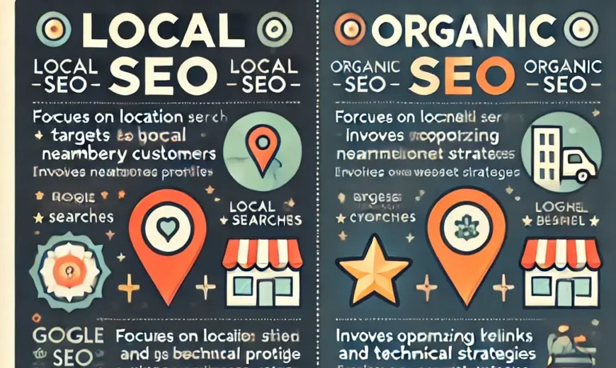What is the difference between local and organic seo